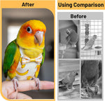Washable parakeet clothes pack illustrating the ergonomic 3D design for bird comfort
