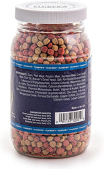 Flukers turtle food eight ounce bottle label showing ingredients list