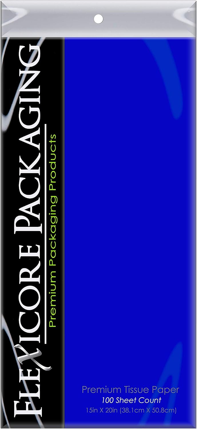 Flexicore Packaging royal blue tissue paper bulk pack