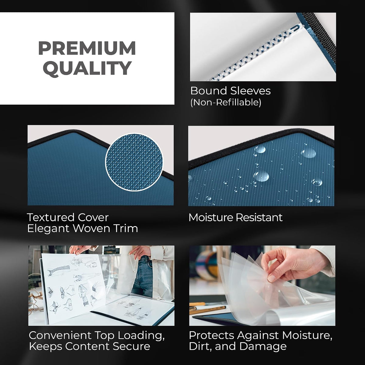 Dunwell artwork portfolio displaying pages flat