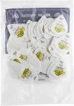Collection of yellow Tortex Wedge guitar picks arranged together