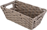 Whitmor small woven storage basket front view
