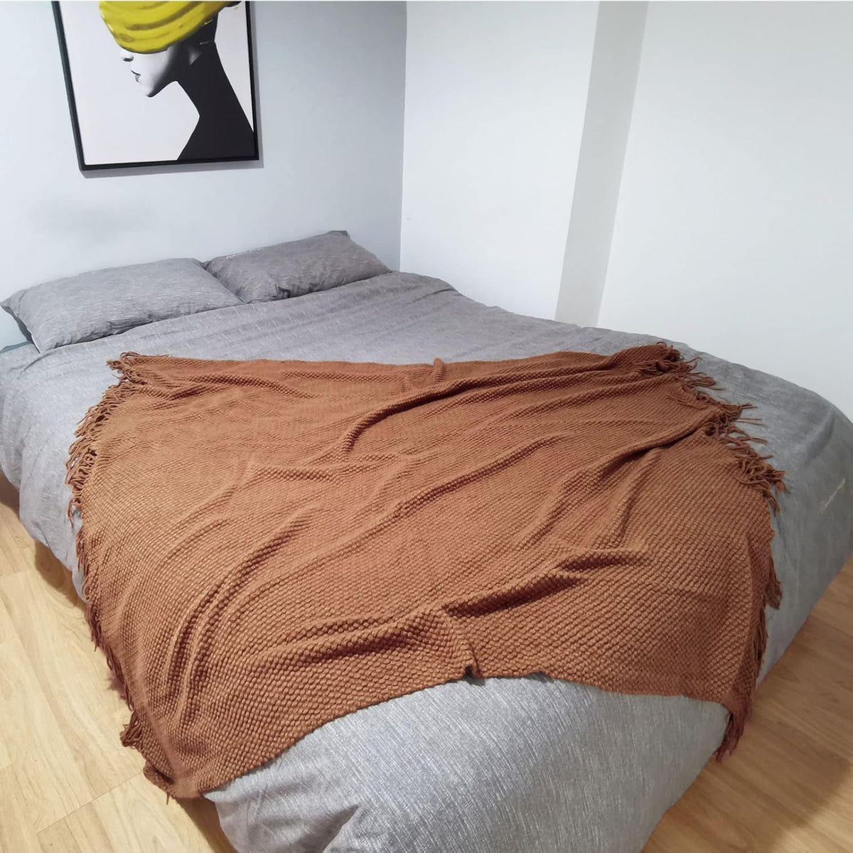 LOMAO decorative living room blanket flat lay