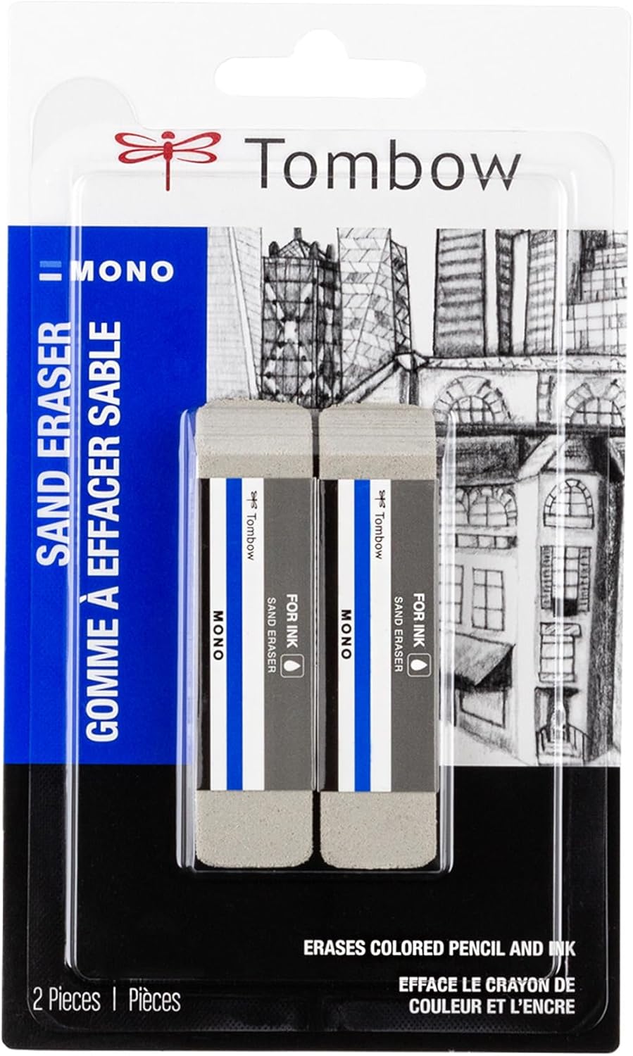 Tombow mono sand eraser front view