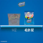 Handful of assorted individually wrapped Jolly Rancher candies