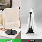 KEWANNO countertop towel stand angled perspective