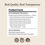 Real Mushrooms Pet Defenders packaging highlighting ninety vegetable capsules