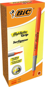 Bic Highlighter Grip Pens with Anti-Drying Technology in 4 Assorted Colors, Water-Based, Pack of 4 - Image 9