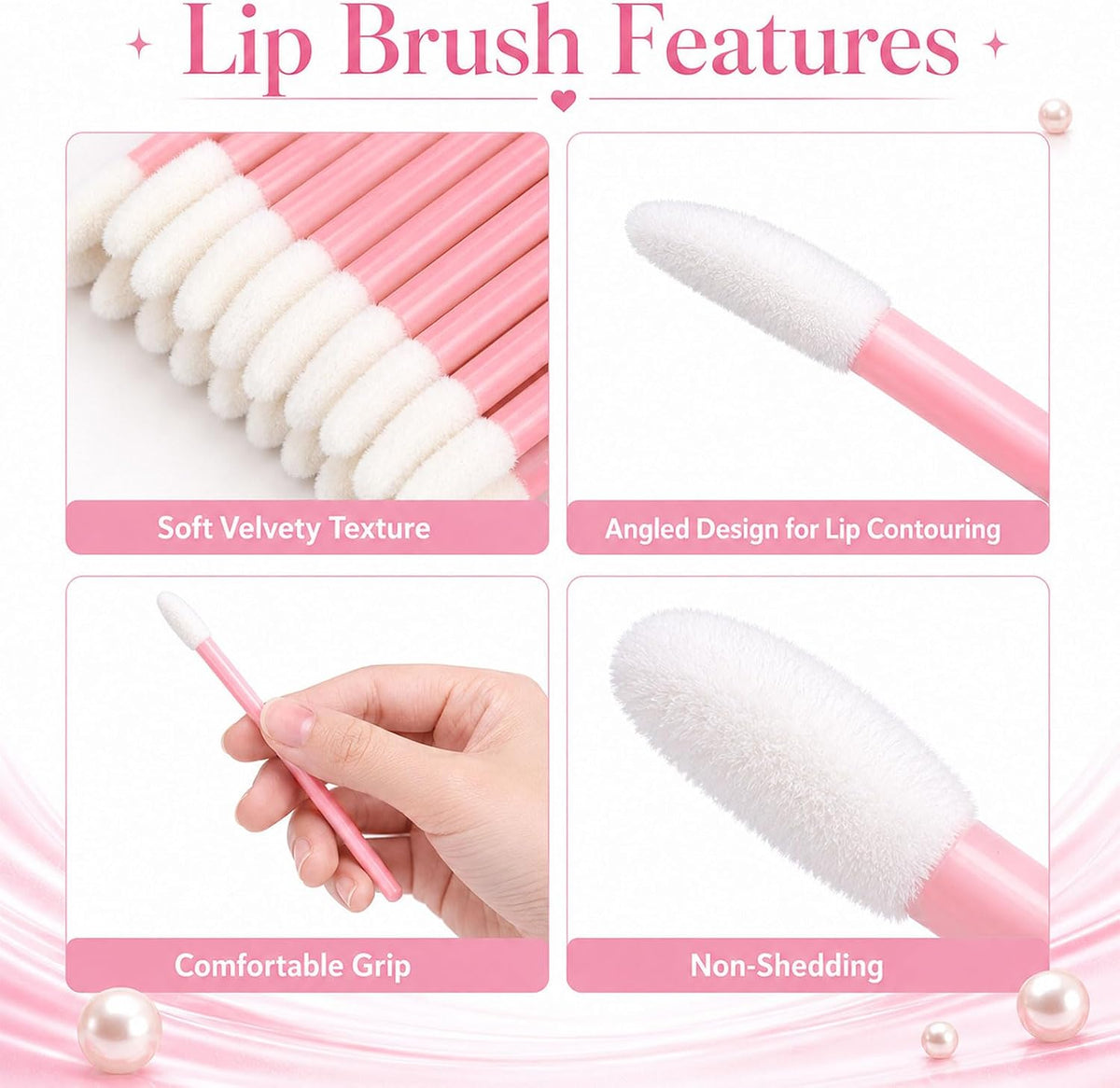 Close-up of G2Plus disposable makeup tool handle