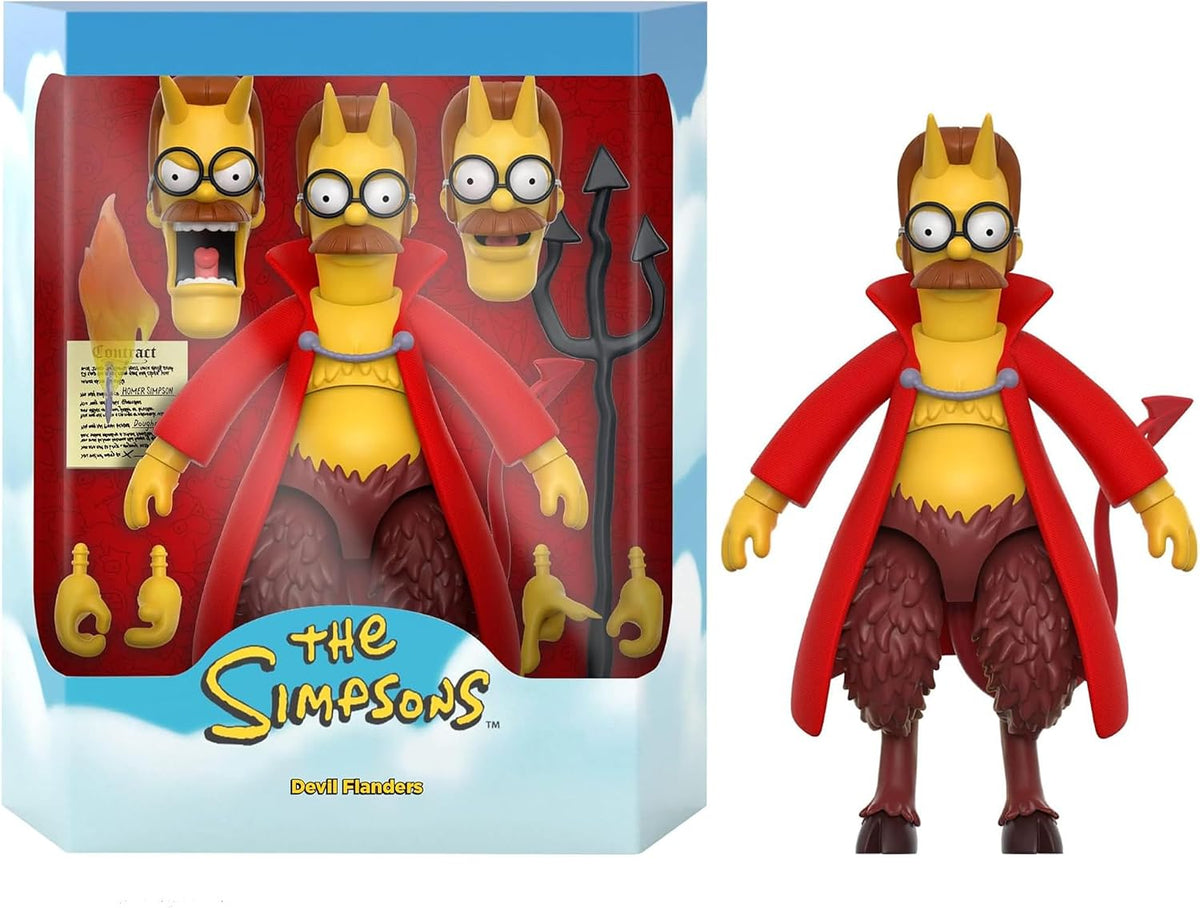 Super7 The Simpsons Wave 2 Duffman retro toy full set