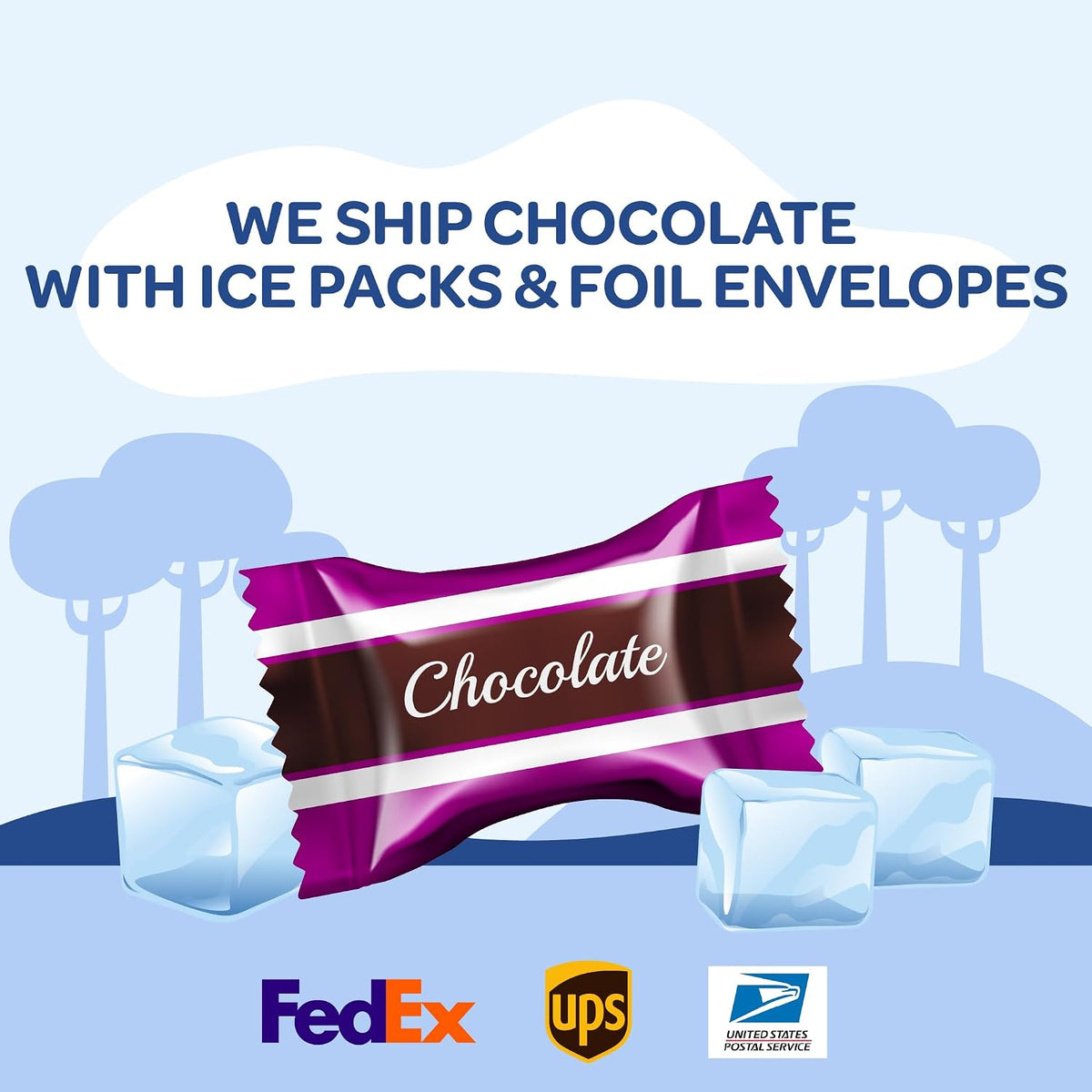 Premium two pound bulk bag of imported chocolate coffee confectionery displaying nutritional facts.