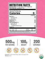 BulkSupplements organic plant-based stevia sweetener packaging