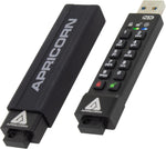 Apricorn Aegis Secure Key 3 NX plugged into a computer USB port