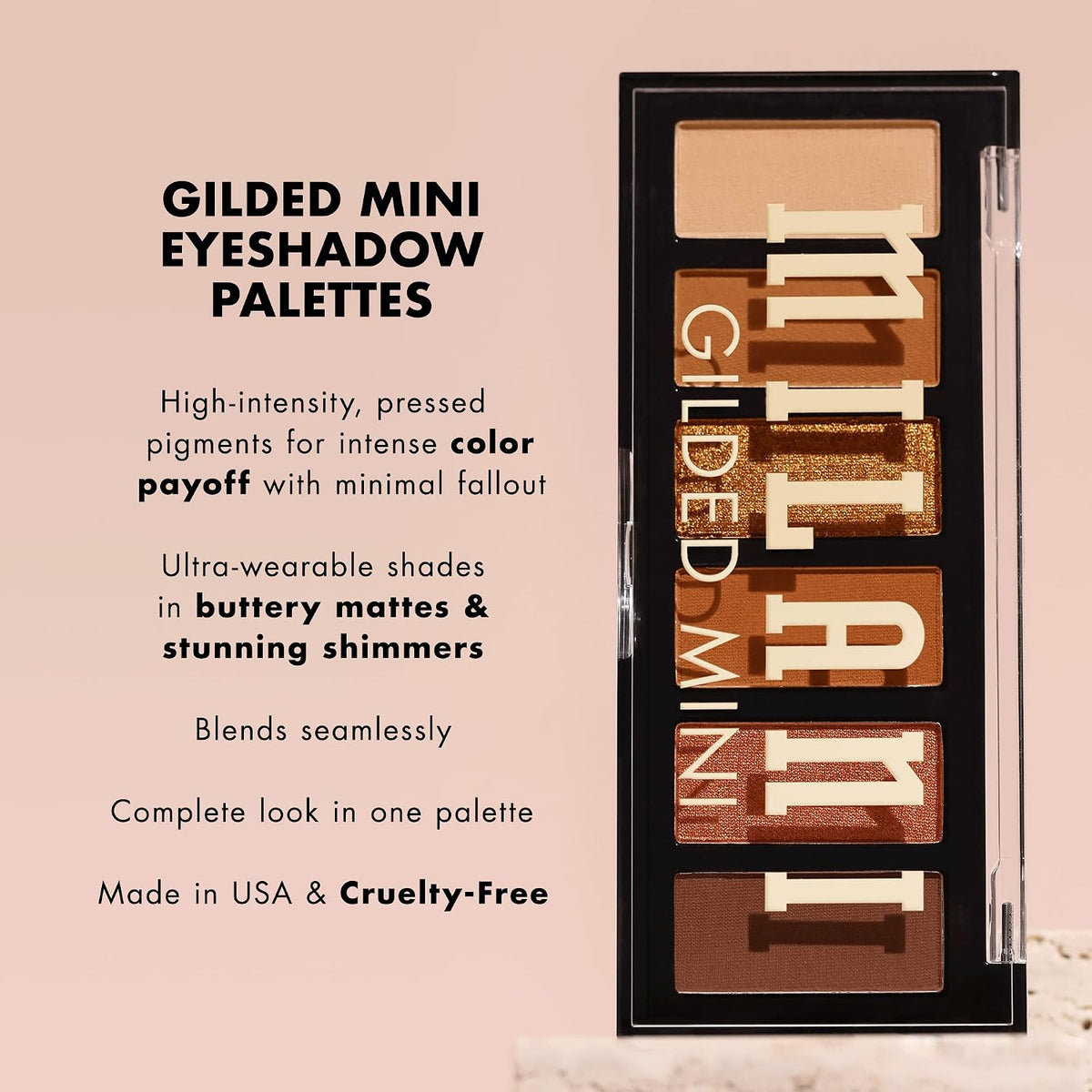 Milani eye makeup trio set components