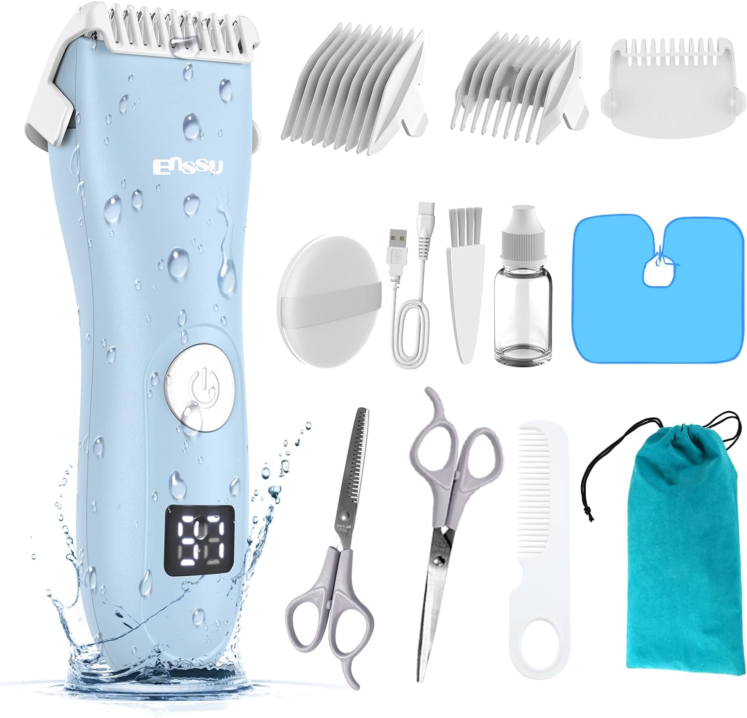 Favrison baby hair clippers front view professional trimmer