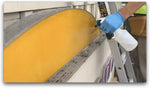 Authentic multi surface active microbe cleaner for treating animal cages and trash bins safely