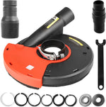HERZO surface grinding shroud mounted on angle grinder