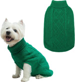 Mihachi Turtleneck Dog Sweater - Winter Coat Apparel Classic Cable Knit Clothes with Leash Hole for Cold Weather, Ideal Gift for Pet in New Year Flesh Pink Large - Image 10