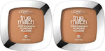 L'Oreal Paris True Match W2 Light foundation powder face makeup close up shot
