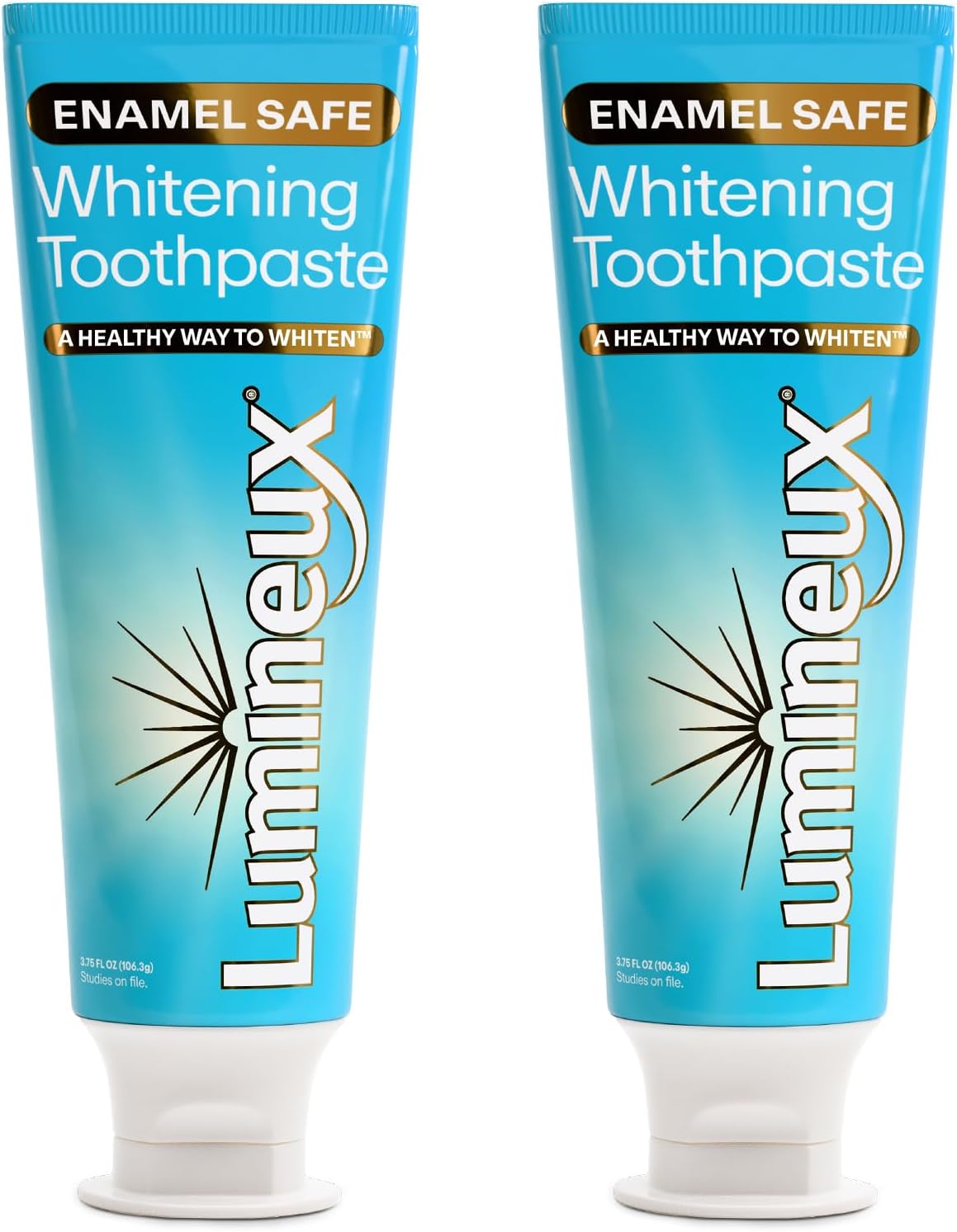 Lumineux teeth whitening toothpaste front view container packaging