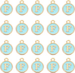 PATIKIL 50pcs Letter Charm Alphabet Charm Initial Pendant Charm Bulk Cute Double Sided Blue DIY for Jewelry Making Bracelet - Image 11