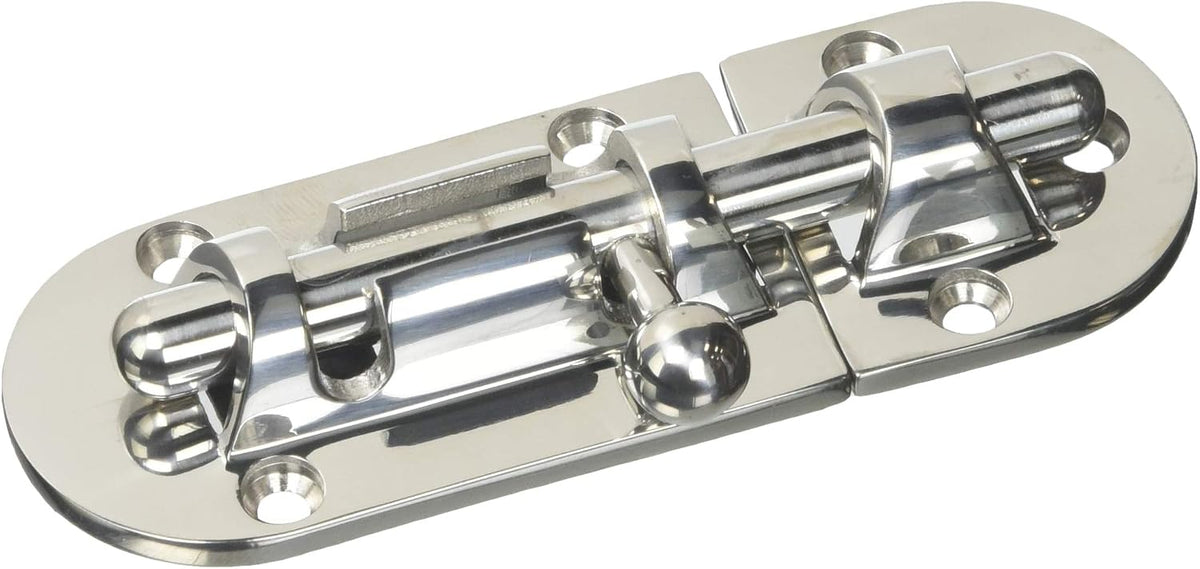 Sea-Dog heavy duty barrel bolt front view stainless steel hardware
