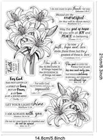 GLOBLELAND scripture stamps applied in a prayer journal