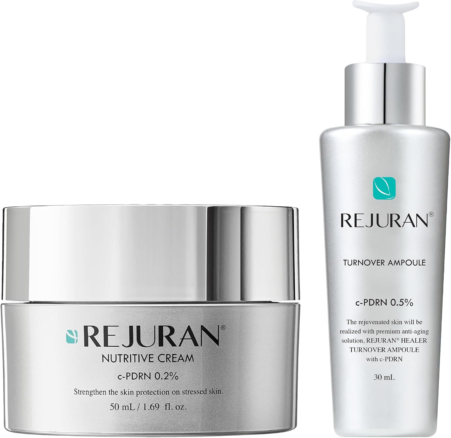 Rejuran c-PDRN Turnover Ampoule and Nutritive Cream bundle front view