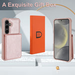 VANAVAGY Galaxy S24 case packaged with screen protector