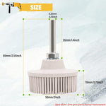 Leimo Kparts metal coating removal disc close up of rubber bristles