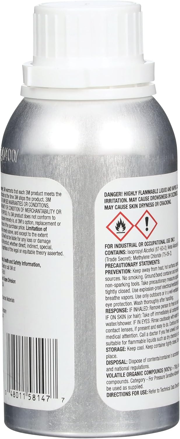3M Adhesion Promoter 111, Clear, 250 mL Bottle, Fast-Acting, Quick Drying - Image 3