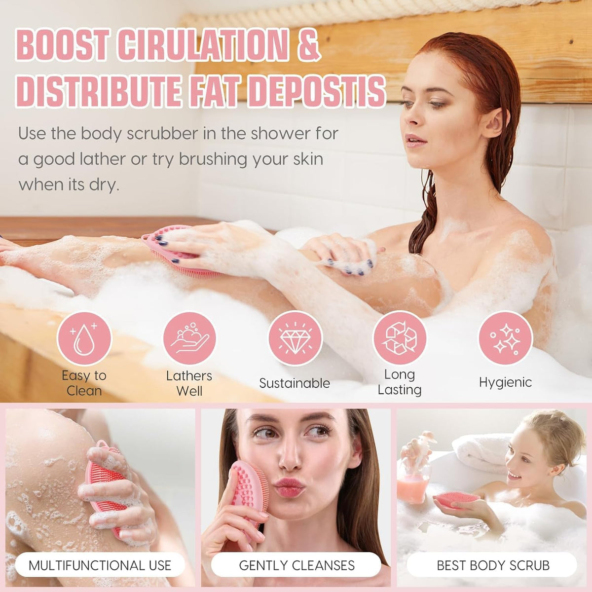 VWMYQ exfoliating body scrubber massage side