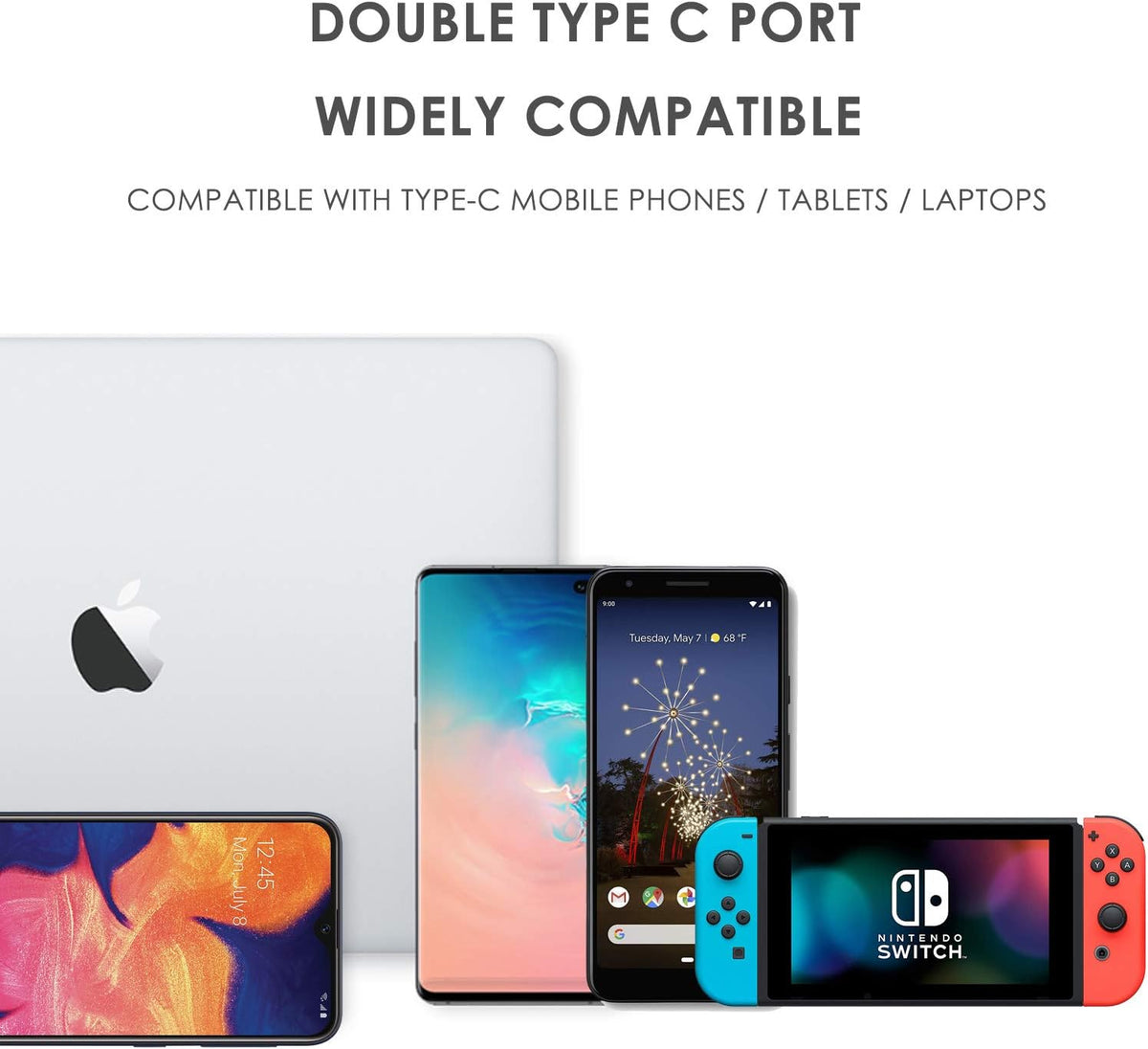 Superer type C cable lifestyle usage setup