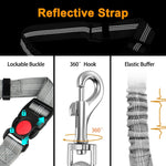 Giiyoe chew proof seat belt showing shock absorbing bungee feature
