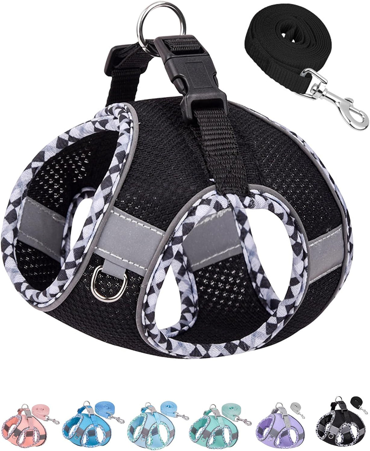 Petank Dog Harness for Small Medium Dogs No Pull, Puppy Harness and Leash Set, Step in Dog Harness for Walking, Running, Training, Small Dog Vest, Medium Dog Vest (Purple, XXS) - Image 9
