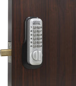Lockey mechanical keyless deadbolt side profile
