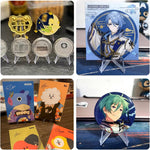 Yuntop clear card holder arranged on shelf