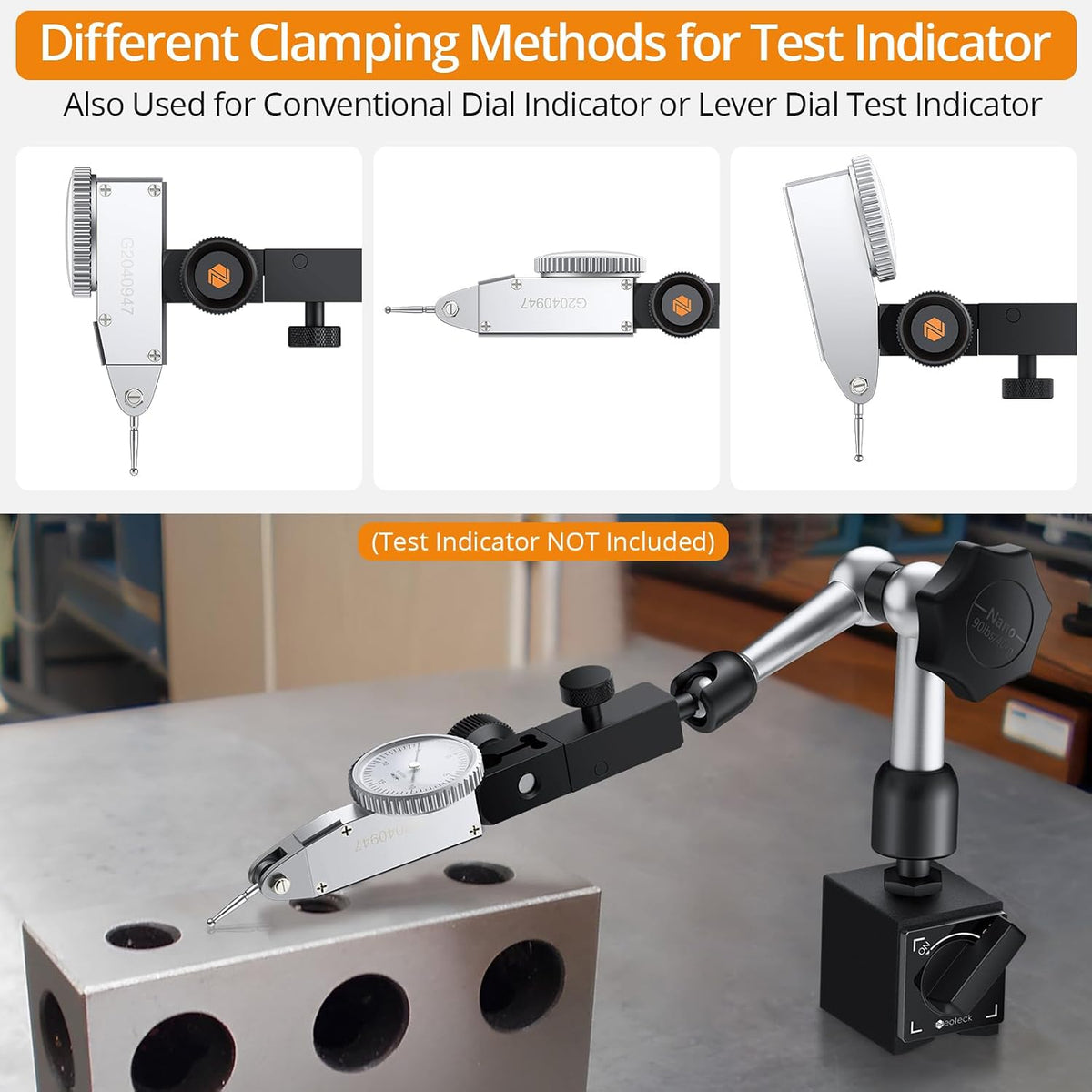 Neoteck 90lbs magnetic base in workshop setup