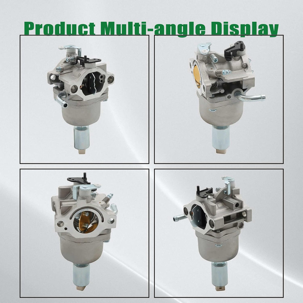 Carburetor side profile with throttle linkage connections