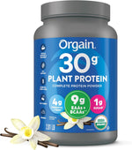 Orgain non GMO gluten free vegan chocolate powder supplement seal