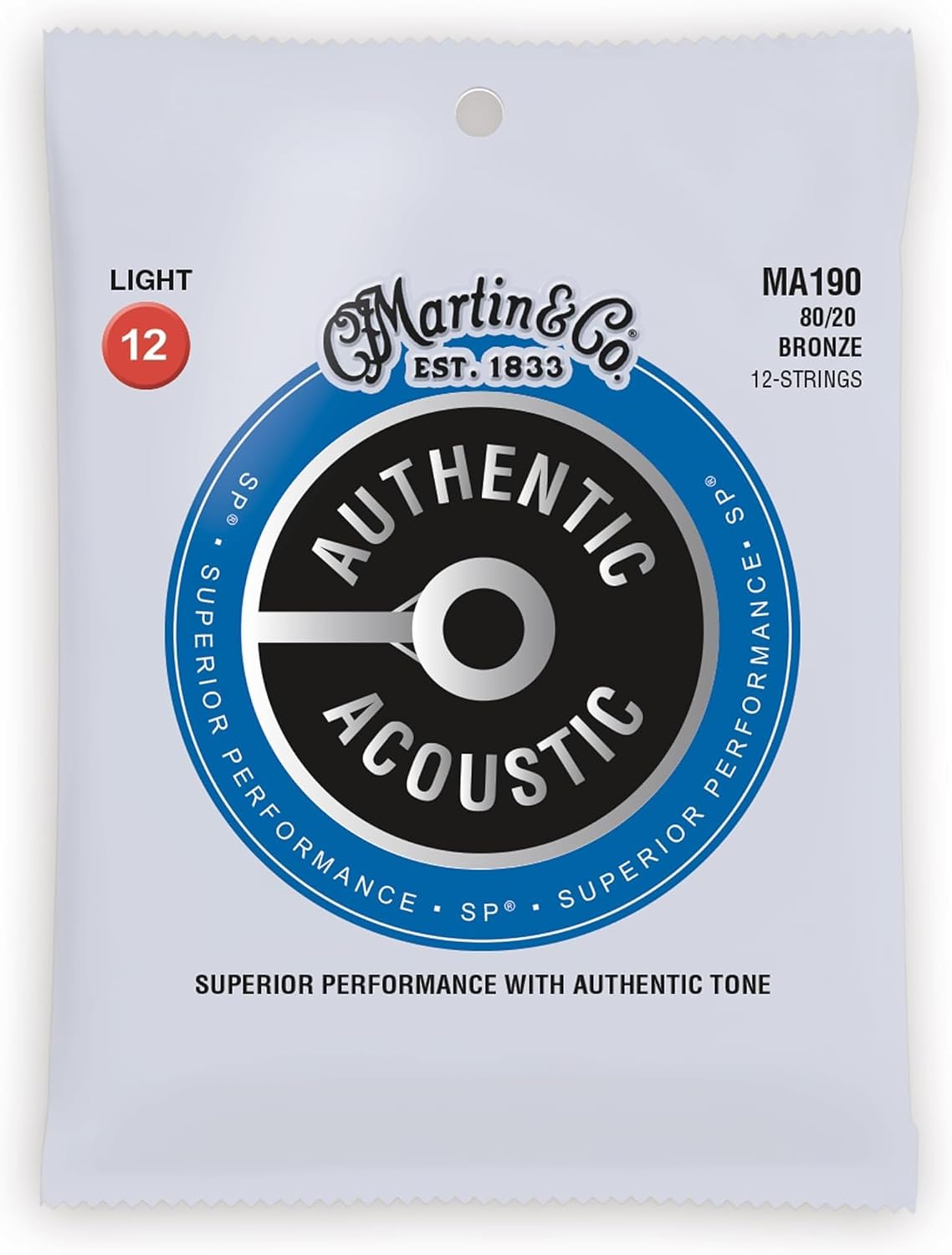 Martin Authentic Acoustic Guitar Strings, Superior Performance Bluegrass 12-56, 80/20 Bronze - Image 13
