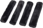 PowerTye Sheeptex synthetic sheepskin plush soft-tye covers 4-pack front view