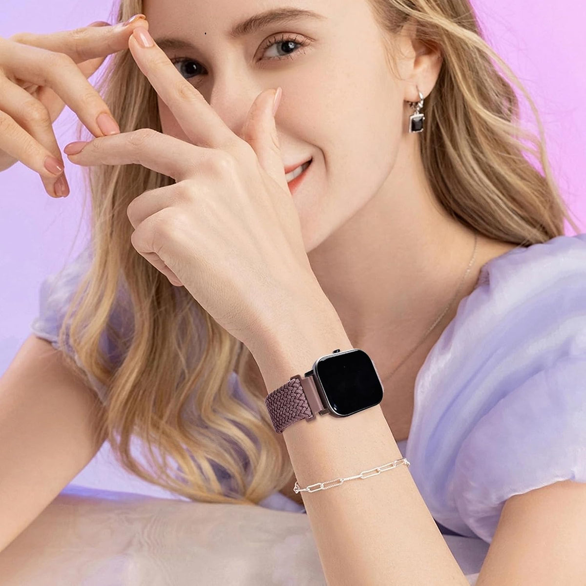 Two pack smartwatch replacement bands in assorted colors for men and women