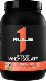 Rule 1 whey isolate fitness lifestyle workout product display