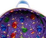 Loungefly Sleeping Beauty collectible bag worn on model for scale reference