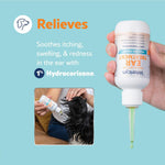 Professional pet ear cleaning solution with hydrocortisone