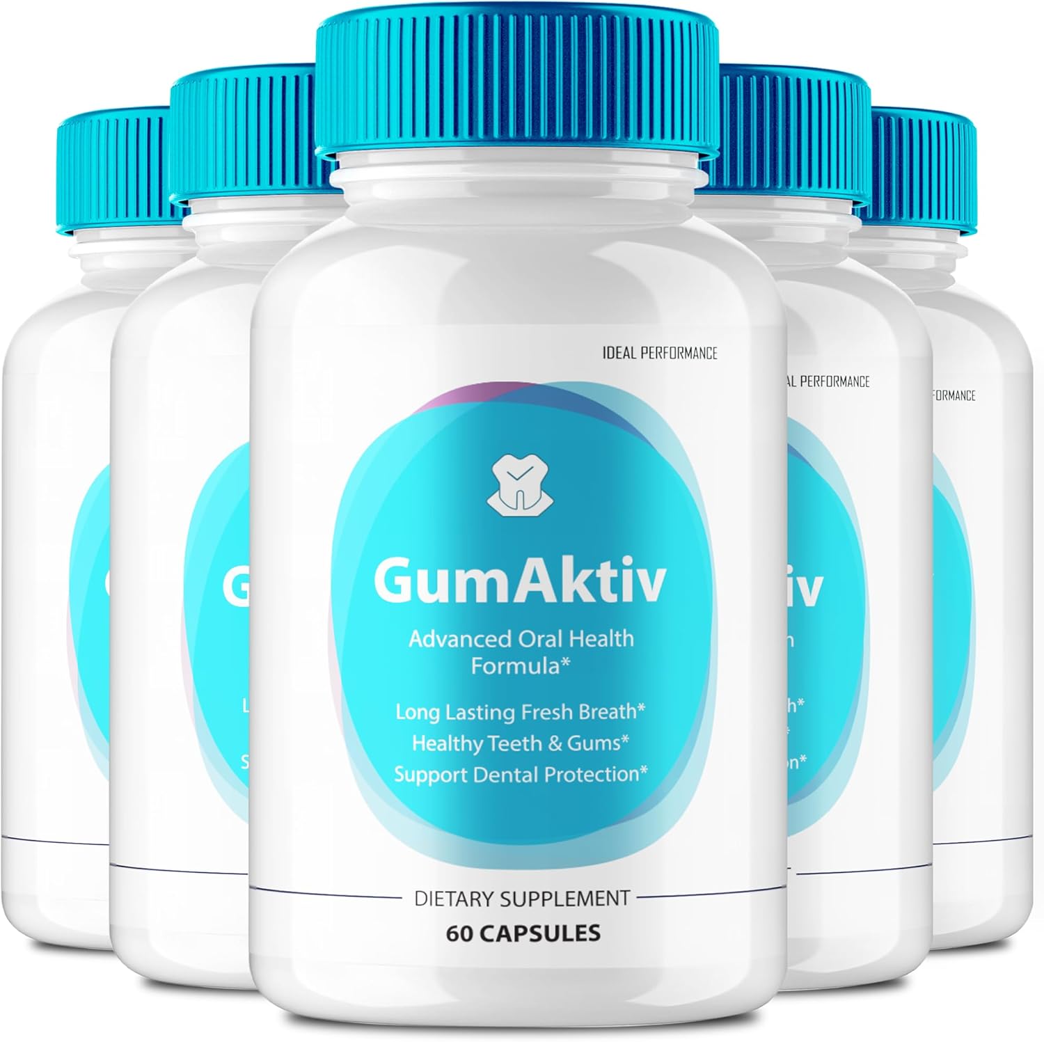 Gum Aktiv for Teeth and Gums Capsule, GumAktiv Supplement Pills - Maximum Strength, GumAktiv Advanced Formula All Natural Teeth and Gum Health Support, Oral Hygiene, and Wellness Reviews (5 Pack) - Image 1