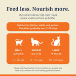 Rehydrated raw cat food prepared with warm water showcasing high quality ancestral protein texture