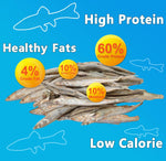 Amzey 3.5oz Minnows Dog Treats - Freeze Dried Minnows Cat Treats - High Protein & Premium Quality Training Treats - Bulk Package (1.6" to 2.8" Length Each) - Image 3