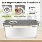 CODOHI airtight bread bin showing secure locking clasps and seal